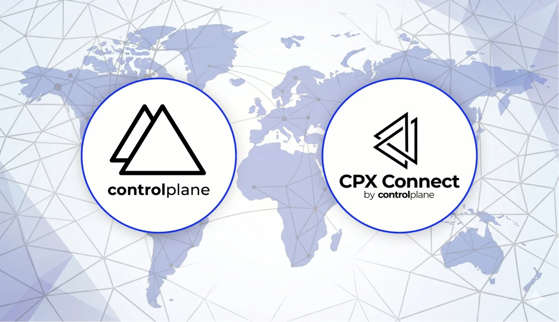 ControlPlane and CPX Connect logos over a connected world map, marking CPX Connect as part of the ControlPlane group