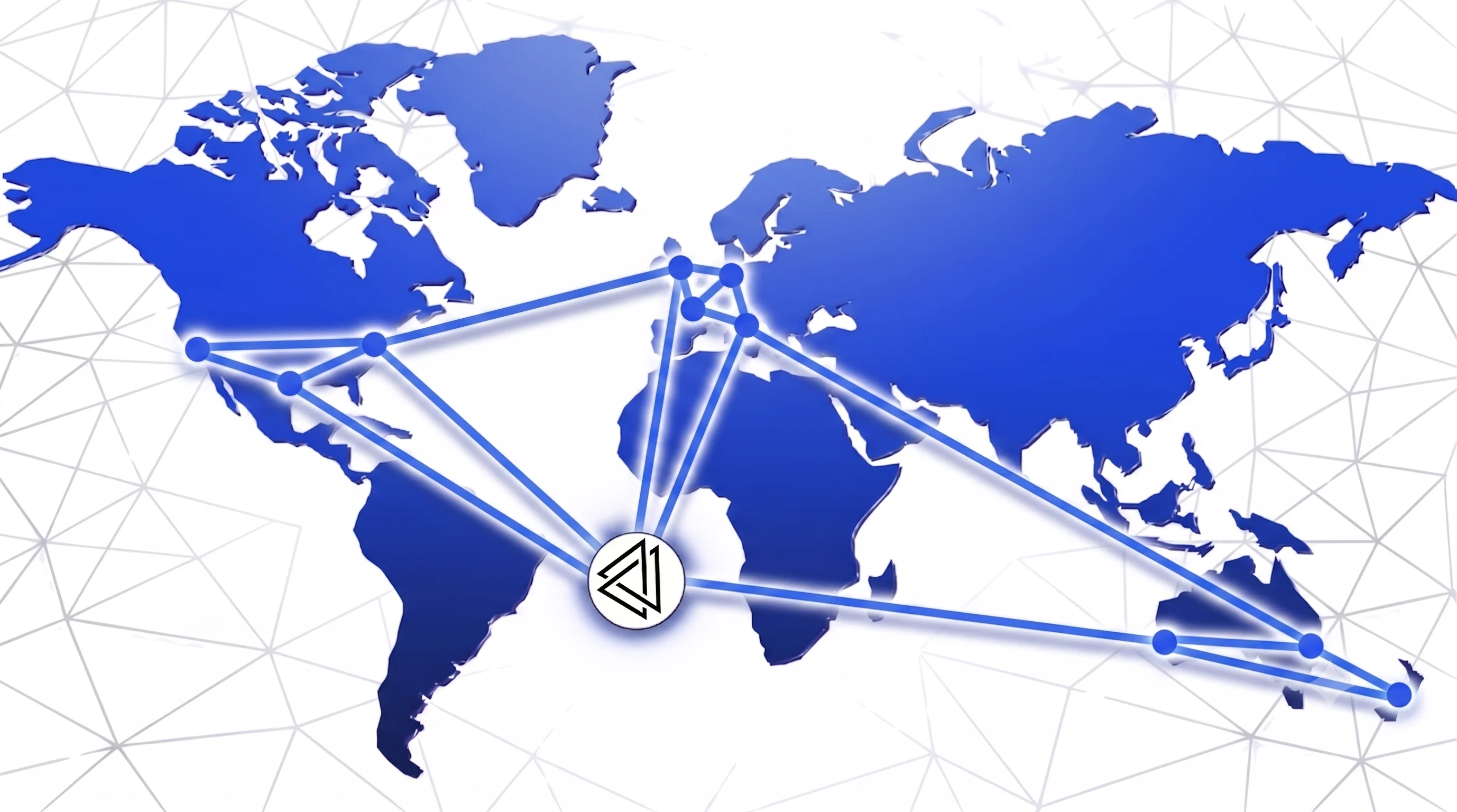 World map with talent network connections converging on the CPX Connect mark